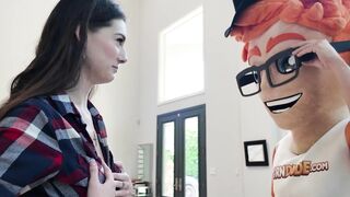 Hand Job Masterclass - Sophia Taylor Gets A Load Of cum On Her Faces