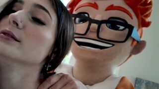 Hand Job Masterclass - Sophia Taylor Gets A Load Of cum On Her Faces