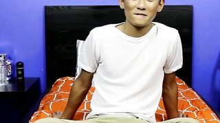 Asian Twinks Stripping & Masturbating - Exclusive Interview with Pornstar