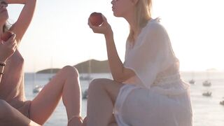 Beach Babe Double Penetration Threesome with Alissah & Luna - PornPros