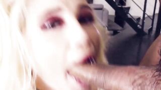 Blowjob Queen - Blondie Babe Sucks & Swallows Like A Pro