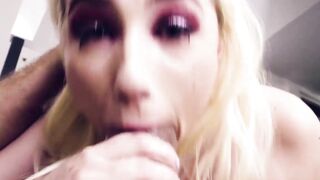 Blowjob Queen - Blondie Babe Sucks & Swallows Like A Pro