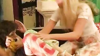 Lesbian Sex Toys Party - Girl-on-girl fun with adult toy play