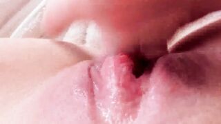 Big Boobs Brunette Babe Shaves Her Rose Bush - Old Video Revamped