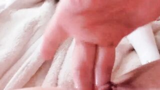 Big Boobs Brunette Babe Shaves Her Rose Bush - Old Video Revamped