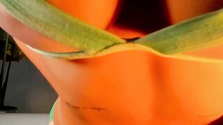 Bubble Butt Blondie Masturbates in Bath with Big Boobs & Orgasm