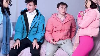 Step-Siblings Secret Affair - Step Sisters Share Brother's Bed