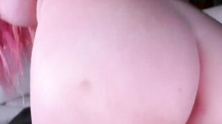 Petite Step-Sister's Passionate Stroke Job - Small Frame Girl Gets Big Load