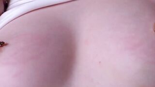 Petite Step-Sister's Passionate Stroke Job - Small Frame Girl Gets Big Load