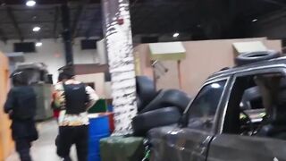 Blondie Bombshell Babes - Big Dick Paint Ball Game Turned Sexual