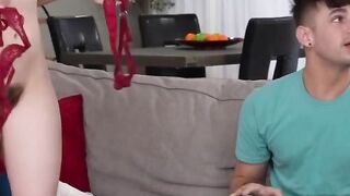 Big Boob Babe in Lingere Gives an Epic Anal Threesome