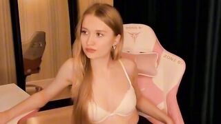 Isabelle Torrence's Gaming Stream In Lingere And Black Stockings With A Vibrating Dildo