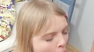 Raven-haired Russian Babe Gives an Epic Blowjob & Rides Her Man's Hard Dick
