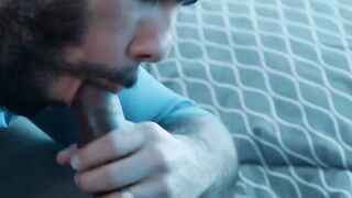 Beard-Stroking Handsome Studs Go All In With Anal Sex