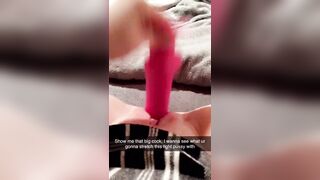 Snapchat Thot Blows, Fucks Toy & Squirts