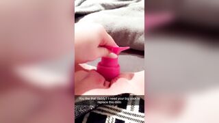 Snapchat Thot Blows, Fucks Toy & Squirts