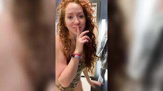 Making myself Cum inside a Marshall's Change Room, almost Caught!!