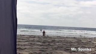 People Watch Her Suck My Cock at a Nudist Beach