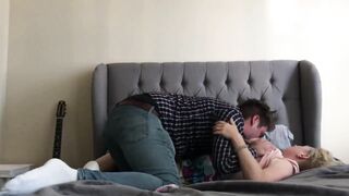 Blonde cougar Cheating on Webcam