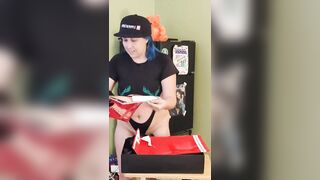 Unboxing Panties Haul with Skimpy Bodysuit Camel Toe