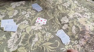 Step Sister Lost at Cards and get Cummed into her