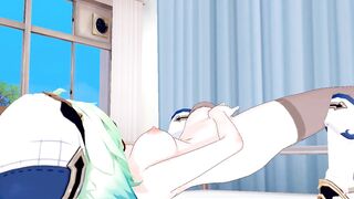 Sucrose Finger Fucked herself inside the Nurses Office - Genshin Impact