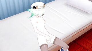 Sucrose Finger Fucked herself inside the Nurses Office - Genshin Impact