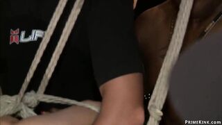Big Titted sub gang bang outdoor nailed
