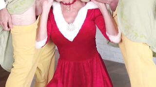 Christmas Orgy - Babes Get Fucked By Santa's Helpers