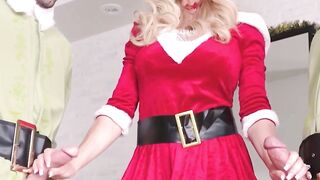 Christmas Orgy - Babes Get Fucked By Santa's Helpers
