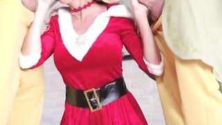 Christmas Orgy - Babes Get Fucked By Santa's Helpers