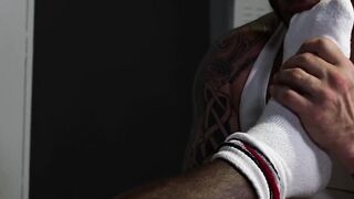 Black Foot Worship - White Guy Fucks Black Feet And Dick In POV