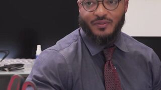 Boss Lady's Knee-Sucking Blowjob - Transgender Babe Sucks And Swallows