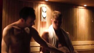 Hot Jock Saunathon - Muscular Guys Fucking Hard in Steam Room