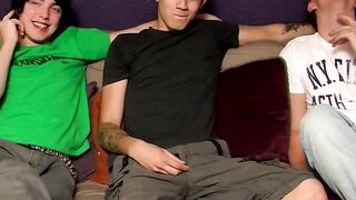 Threesome Frenzy - Twinks Fuck Hard With Big Dick And Anal Play For Hot Sex Action!