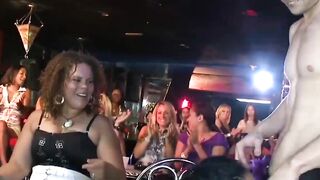 Partying Hard! Wild Group Sex Orgy with Babes Deep-Throttling Huge Dildos