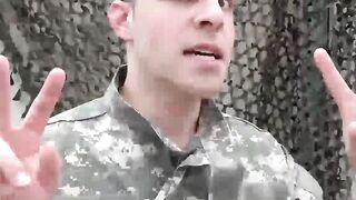 Army Hotties Outdoor Fuckfest - Passionate Anal Sex in Uniform