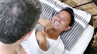 Asian Twinks' Intimate Bonding Session - Big Dick Daddy Teaches Sex Ed