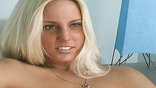 Bad-girl waitress goes from serving drinks to servicing cock in this hot threesome