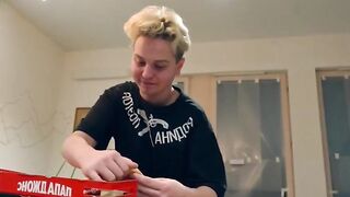 Molly Cutie - Older Man Plays Games With Young Blonde Babe