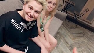 Molly Cutie - Older Man Plays Games With Young Blonde Babe