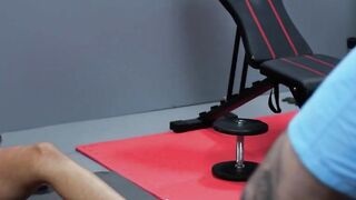 Anal surprise: Big Boob Transgender Fucked Hard In The Gym