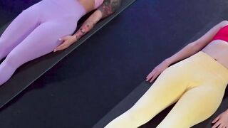 Yoga Porn Star Showdown - Flexible Babes Share Intense Lesbian Passion