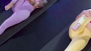 Yoga Porn Star Showdown - Flexible Babes Share Intense Lesbian Passion