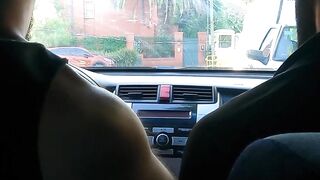 Hot Rodrigio el santo Fucks Passenger in Car - POV Style