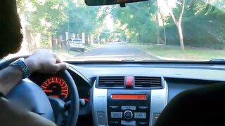 Hot Rodrigio el santo Fucks Passenger in Car - POV Style