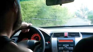 Hot Rodrigio el santo Fucks Passenger in Car - POV Style