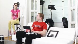 Raven-haired Russian Babe Gets Fucked Hard And Climbs To Orgasm
