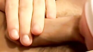 Foot Fetish Goddess Uses Her Toe-Fleshlight For A Sensual Footjob