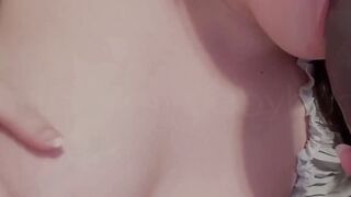 Hot French Girl Masturbates on WebCam in Black Thong